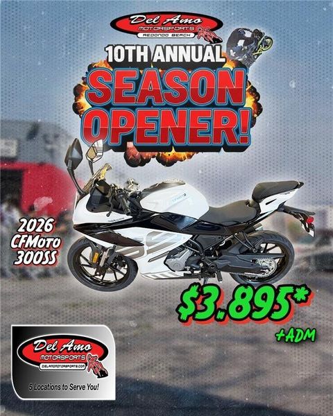 New 2026 CFMOTO 300SS 