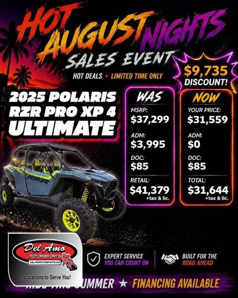New 2025 Polaris RZR PRO XP 4 ULTIMATE 