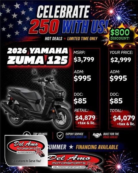 ZUMA 125 Inventory | Del Amo Motorsports of Redondo Beach