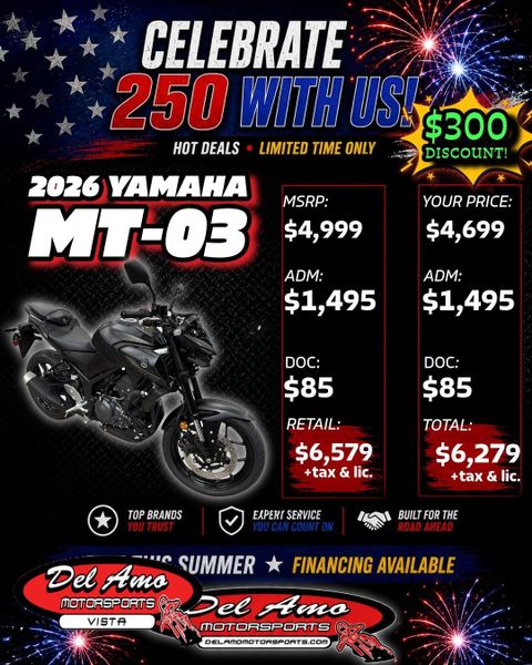 2026 Yamaha MT-03