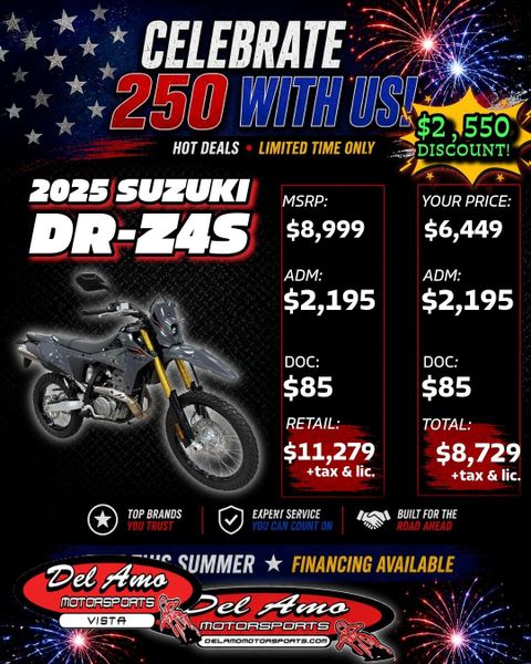 New 2025 Suzuki DR-Z4S Image 1