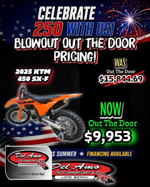 New 2025 KTM 450 SX-F Image 1