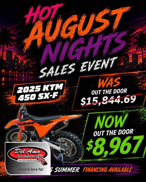 New 2025 KTM 450 SX-F Image 1