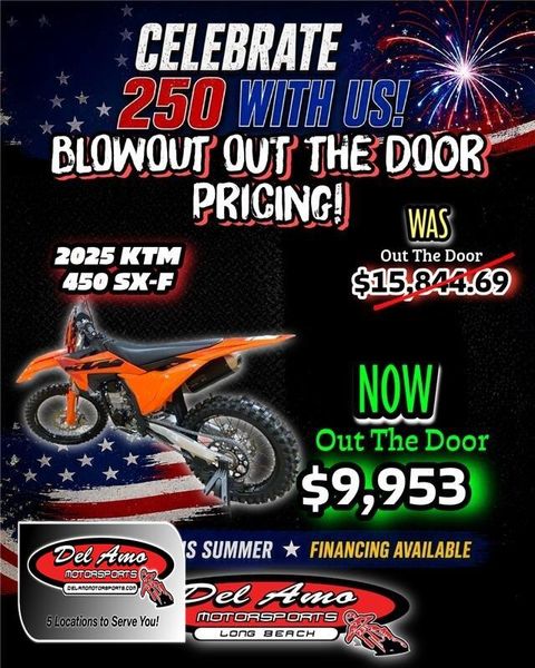 New 2025 KTM 450 SX-F 