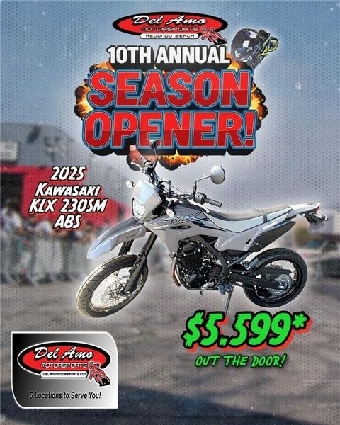 New 2025 Kawasaki KLX 230SM ABS 