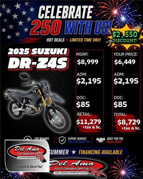 New 2025 Suzuki DR-Z4S 