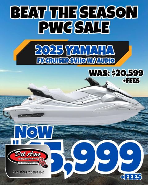 New 2025 Yamaha FX CRUISER SVHO W&sol;AUDIO Image 1