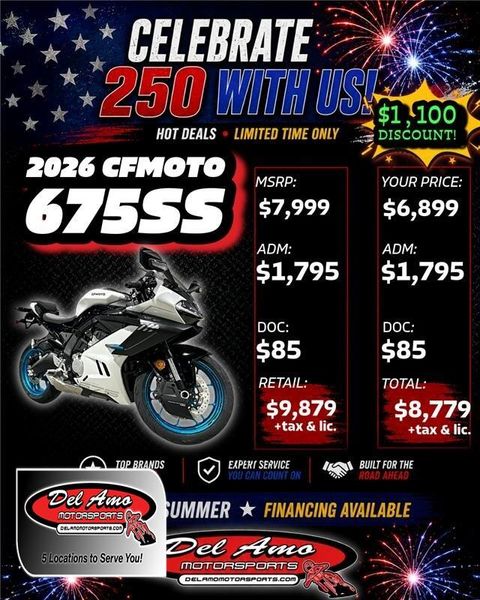 New 2026 CFMOTO 675SS Image 1