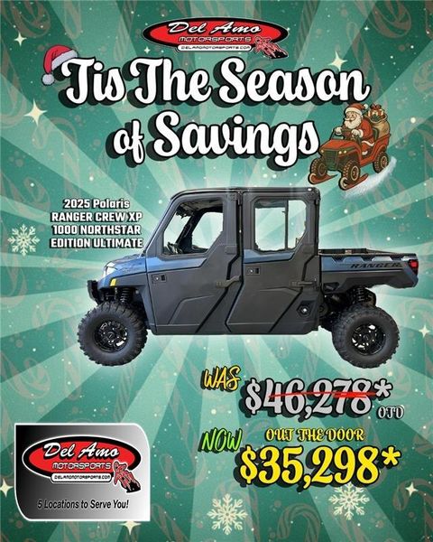 New 2025 Polaris RANGER CREW XP 1000 NORTHSTAR EDITION ULTIMATE 