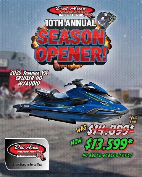 New 2025 Yamaha VX CRUISER HO W&sol;AUDIO 