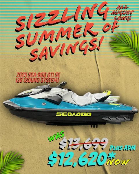 New 2025 Sea-Doo GTI SE 130 (SOUND SYSTEM) Image 1