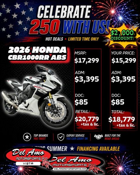 2026 Honda CBR1000RR ABS
