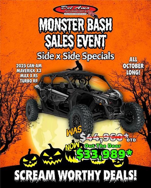 New 2025 Can-Am MAVERICK X3 MAX X RS TURBO RR 