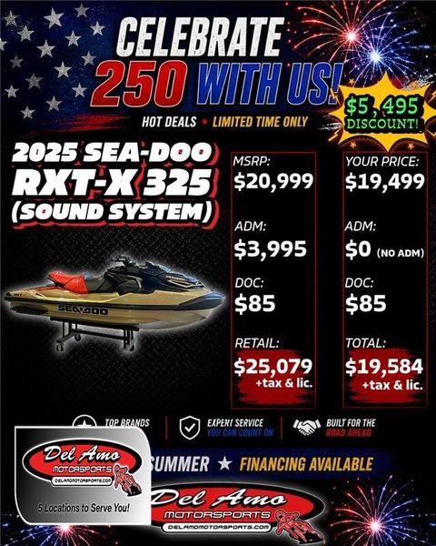 New 2025 Sea-Doo RXT-X 325 (SOUND SYSTEM) 