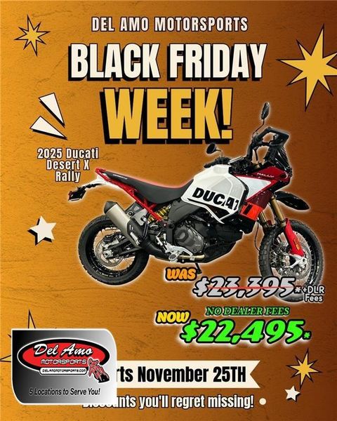 New 2025 Ducati DESERTX RALLY 