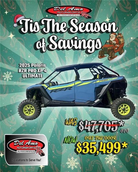 New 2025 Polaris RZR PRO XP 4 ULTIMATE 