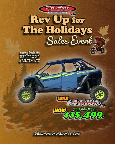 New 2025 Polaris RZR PRO XP 4 ULTIMATE 