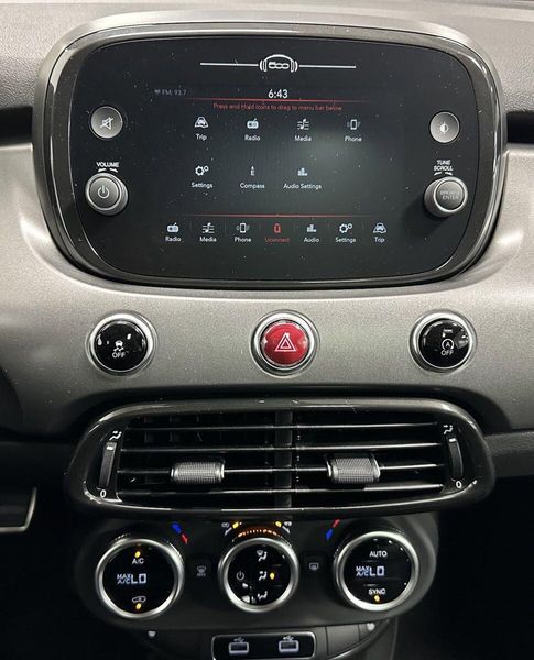 2022 Fiat 500X Sport AWD w/Sunroof in a Nero Cinema (Black Clear Coat) exterior color and Black Heated Seatsinterior. Schmelz Countryside SAAB (888) 558-1064 stpaulsaab.com 