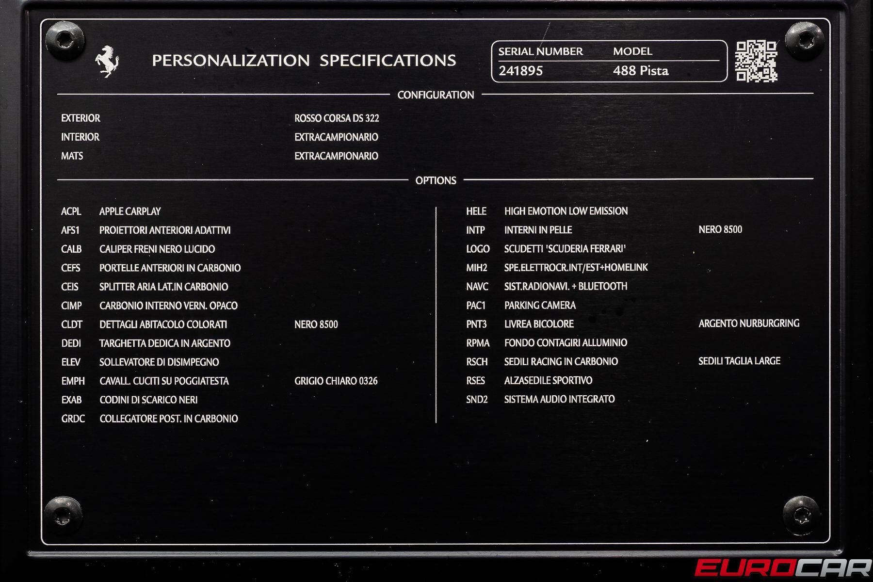 2019 Ferrari 488 Pista *HUGE CARBON INTERIOR OPTIONS * FRONT LIFT*Image 12