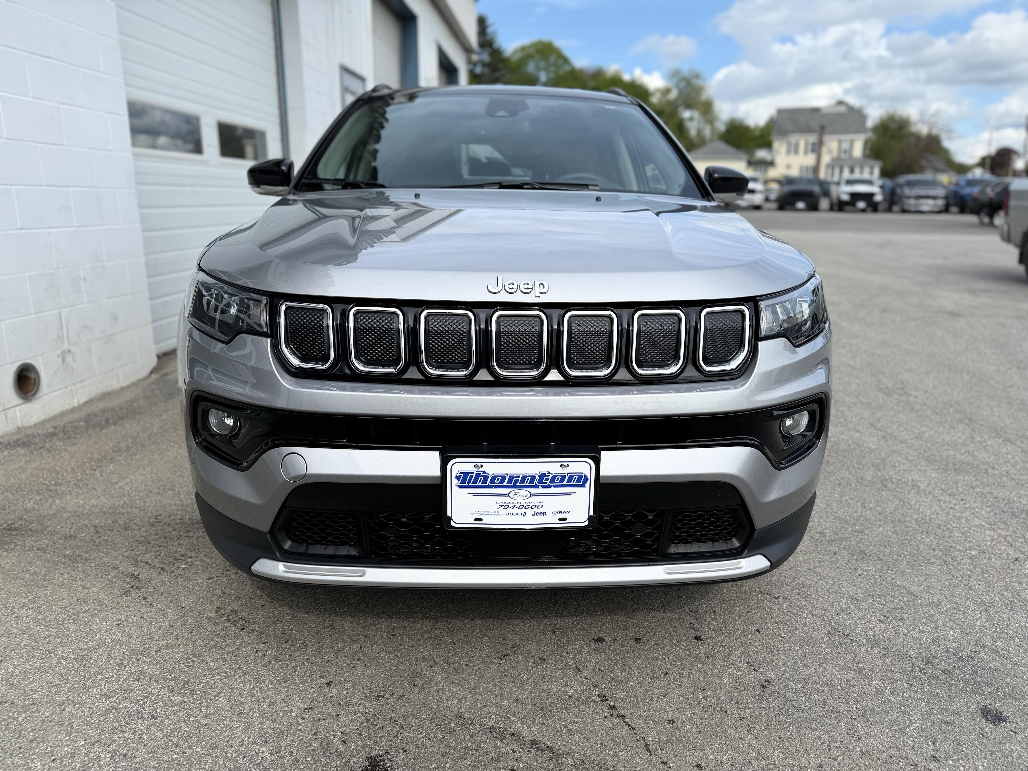 Used 2022 Jeep Compass Limited with VIN 3C4NJDCB9NT114208 for sale in Lincoln, ME