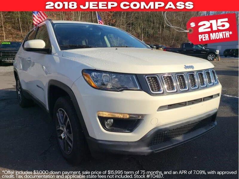 Used 2018 Jeep Compass Latitude with VIN 3C4NJCBB7JT240363 for sale in Tamaqua, PA