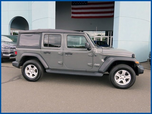 Certified 2021 Jeep Wrangler Unlimited Sport S with VIN 1C4HJXDG1MW532067 for sale in New Britain, CT
