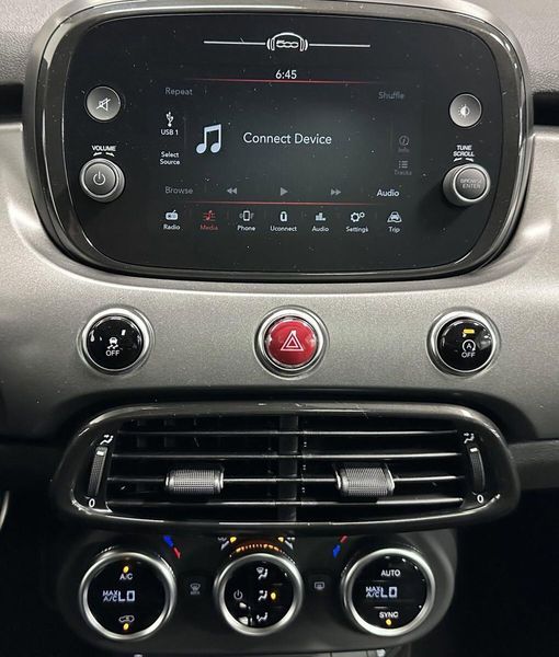 2022 Fiat 500X Sport AWD w/Sunroof in a Nero Cinema (Black Clear Coat) exterior color and Black Heated Seatsinterior. Schmelz Countryside SAAB (888) 558-1064 stpaulsaab.com 