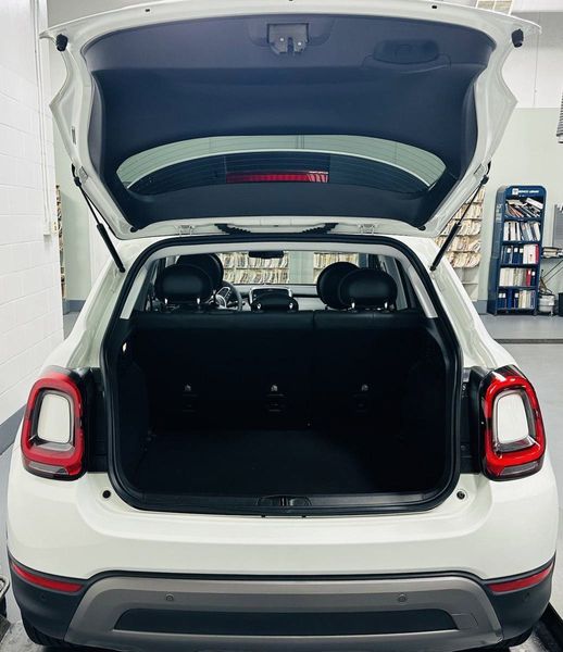 2022 Fiat 500X Trekking AWD w/Sunroof/Nav/Driver Asst in a Bianco Gelato (White Clear Coat) exterior color and Black Heated Leatherinterior. Schmelz Countryside SAAB (888) 558-1064 stpaulsaab.com 