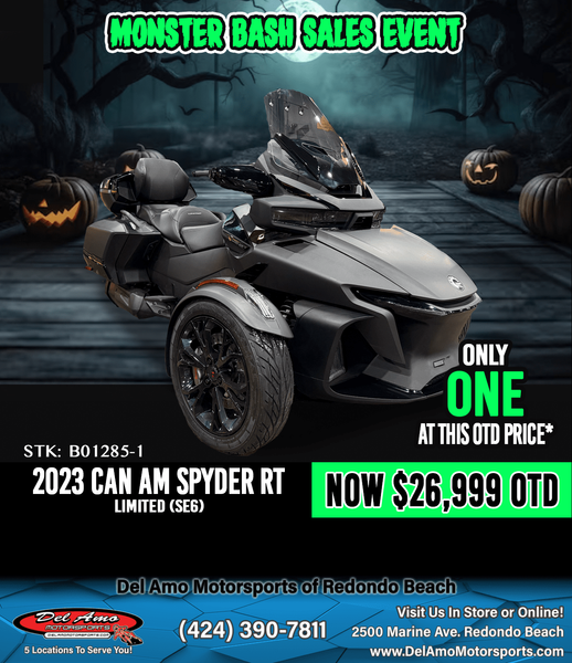 2023 Can-Am G1PD  in a CARBON BLACK / DARK exterior color. Del Amo Motorsports of Redondo Beach (424) 304-1660 delamomotorsports.com 