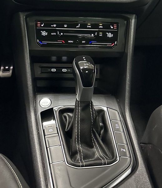 2023 Volkswagen Tiguan SE R-Line Black in a Platinum Gray Metallic exterior color and Black Heated Seatsinterior. Schmelz Countryside Alfa Romeo (651) 867-3222 schmelzalfaromeo.com 