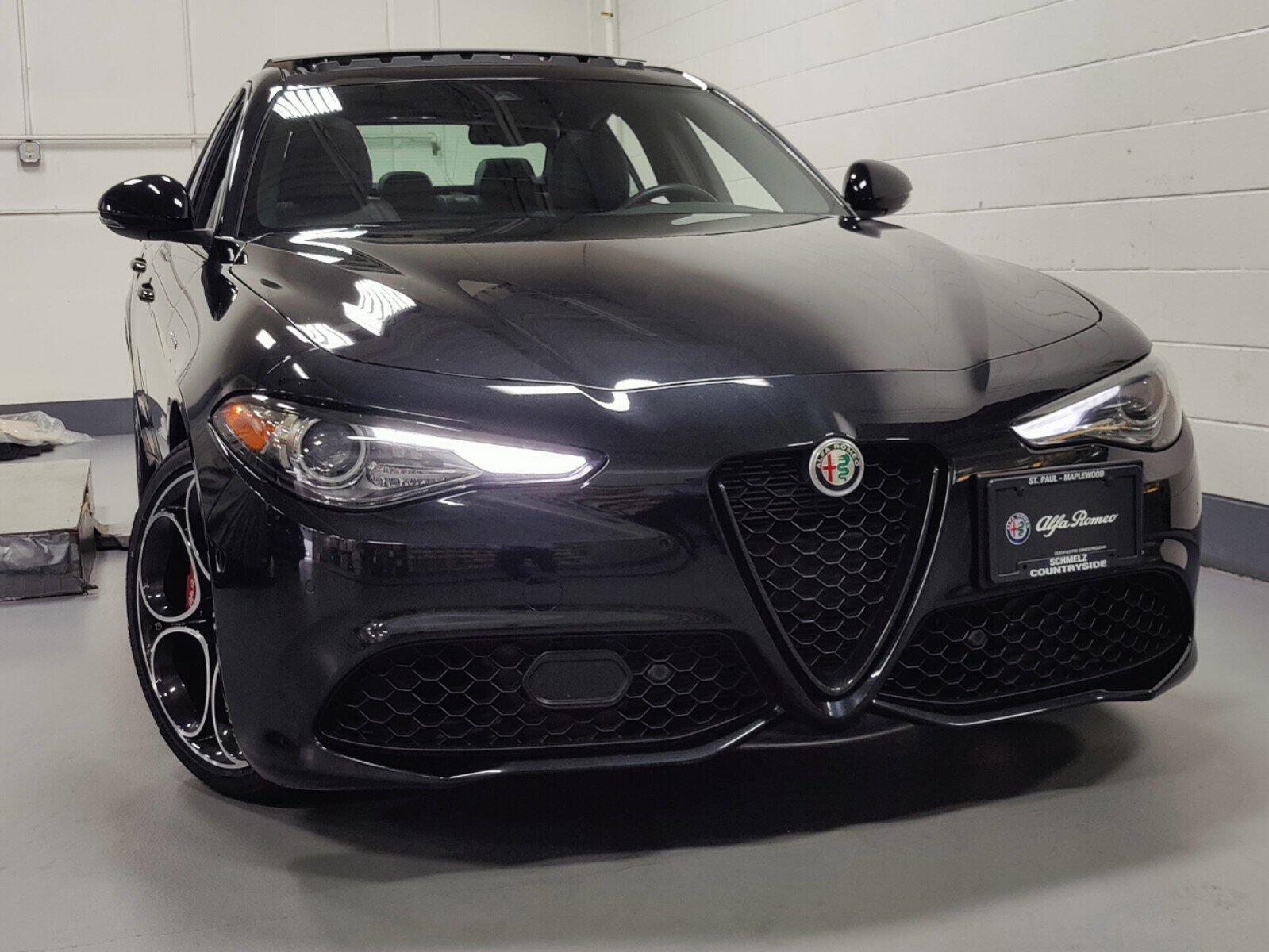 Certified 2023 Alfa Romeo Giulia Veloce with VIN ZARFANBN0P7666537 for sale in Maplewood, Minnesota