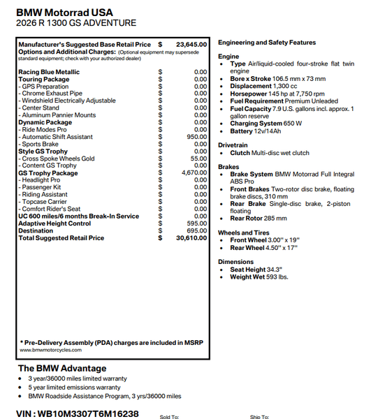 2026 BMW R 1300 GS ADVENTUREImage 2