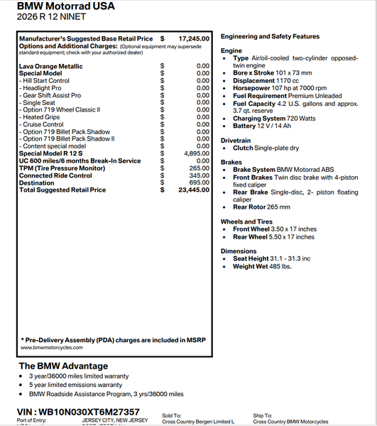 2026 BMW R12 NINETImage 9