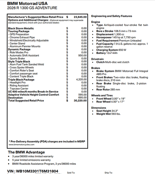2026 BMW R 1300 G S ADVENTUREImage 4