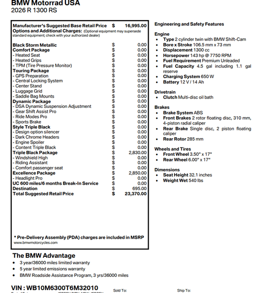 2026 BMW R 1300 RSImage 4