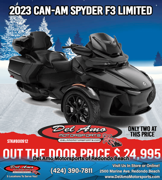 2023 Can-Am H8PA  in a MONOLITH BLACK SATIN / DARK exterior color. Del Amo Motorsports of Redondo Beach (424) 304-1660 delamomotorsports.com 