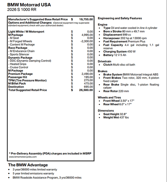 2026 BMW S 1000 RRImage 8