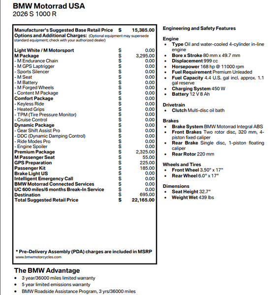 2026 BMW S 1000 RImage 5