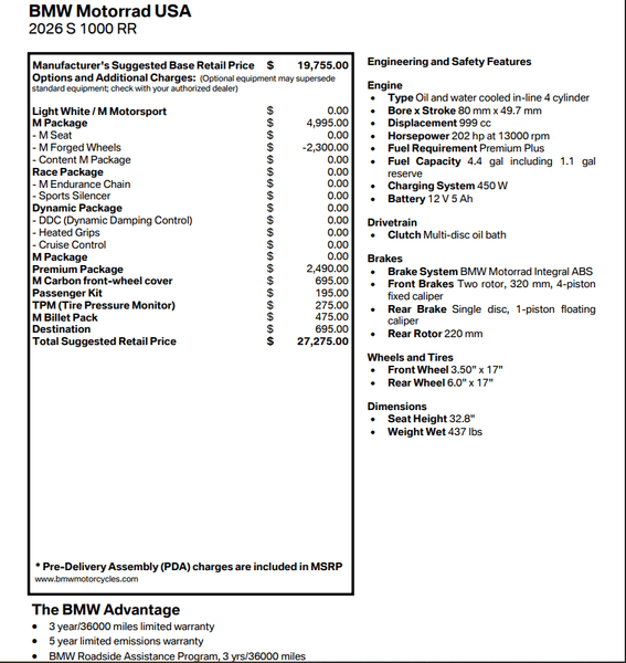 2026 BMW S 1000 RRImage 3