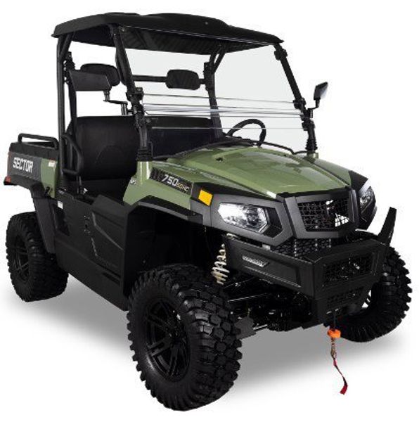 2022 HISUN SECTOR 750 CARB  in a AVOCADO GREEN exterior color. Legacy Powersports 541-663-1111 legacypowersports.net 