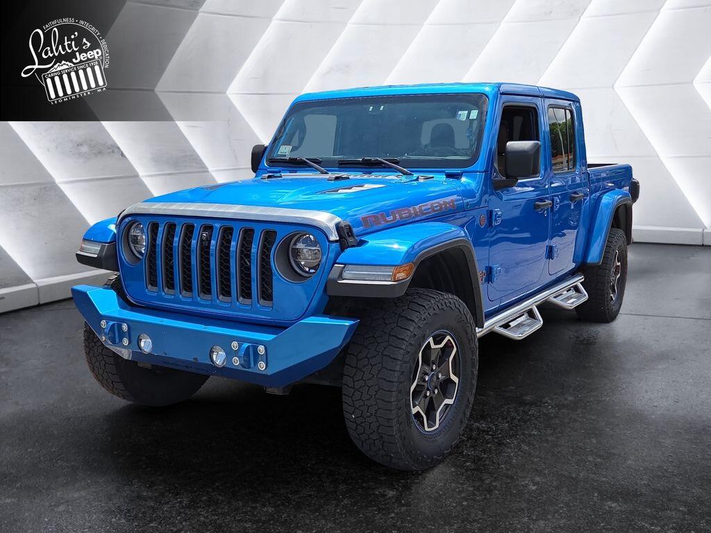 Hydro Blue Pearl Coat 2020 Jeep Gladiator Rubicon Crew Cab 4WD Pickup Truck Four-Wheel Drive 8-Speed Automatic