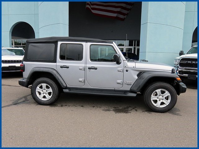 Certified 2021 Jeep Wrangler Unlimited Sport S with VIN 1C4HJXDN1MW644401 for sale in New Britain, CT