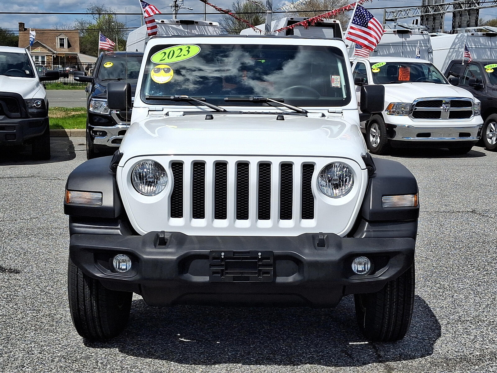 Used 2023 Jeep Wrangler 4-Door Sport S with VIN 1C4HJXDN4PW698019 for sale in New Castle, DE