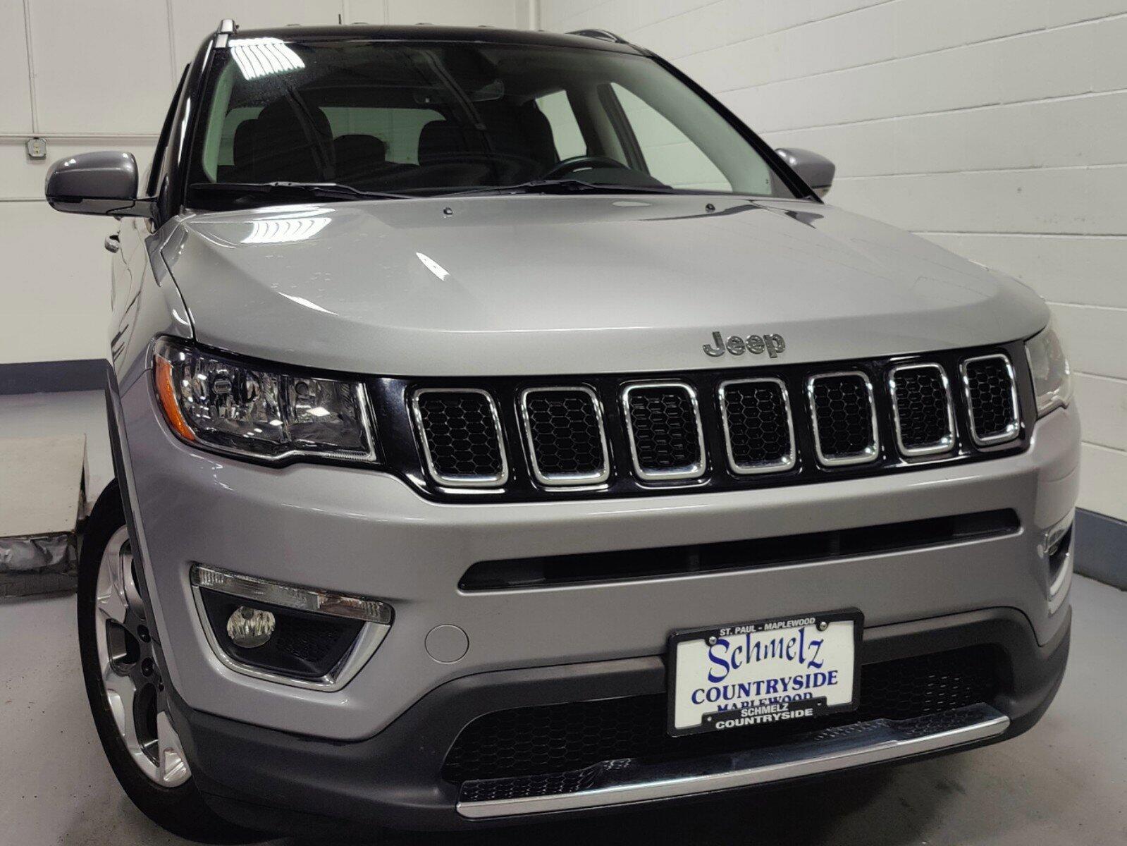 Used 2020 Jeep Compass Limited with VIN 3C4NJDCB2LT223428 for sale in Maplewood, Minnesota