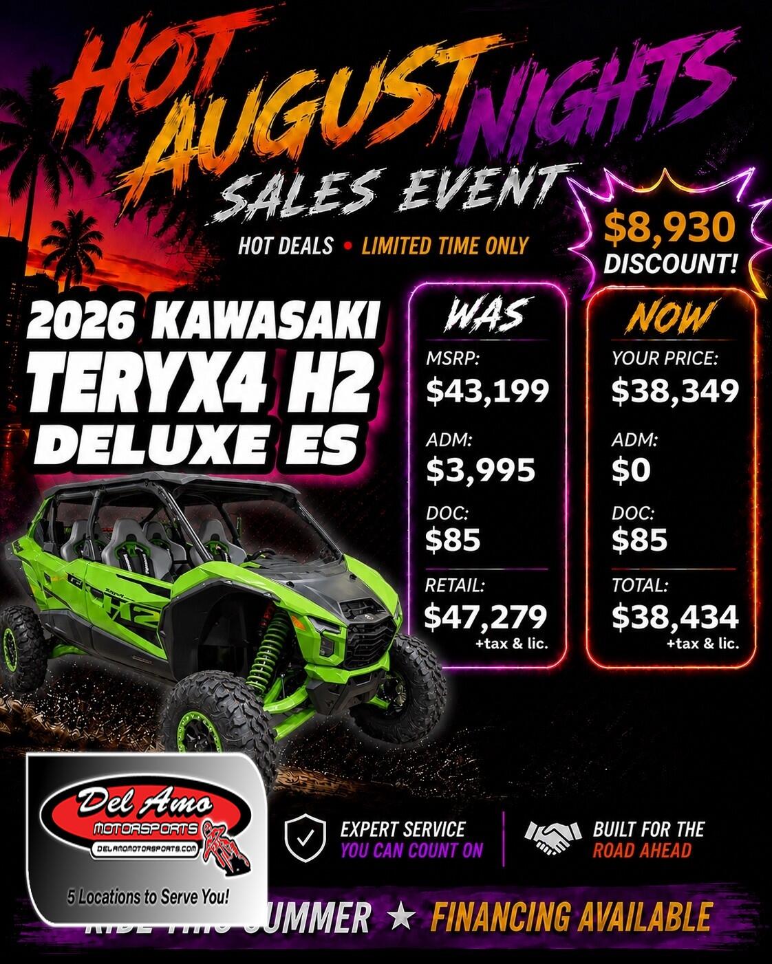 2026 Kawasaki TERYX4 H2 DELUXE ES