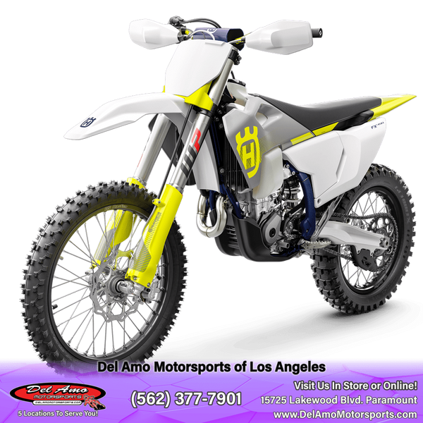 2024 HUSQVARNA FX 450  in a WHITE exterior color. Del Amo Motorsports of Los Angeles (562) 262-9181 delamomotorsports.com 