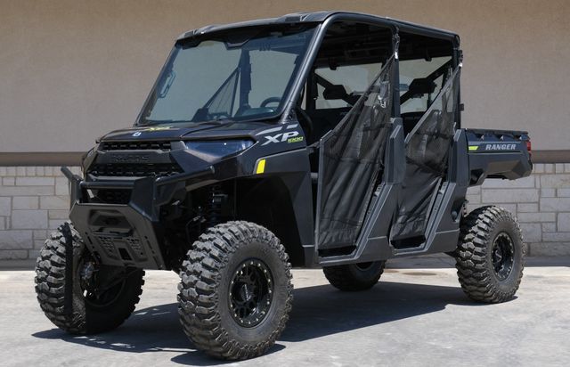 2023 POLARIS RANGER CREW XP 1000 PREM  SUPER GRAPHITE  Super Graphite with Lifted Lime Accents in a Super Graphite with Lifted Lime Accents exterior color. Family PowerSports (877) 886-1997 familypowersports.com 
