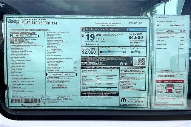2024 Jeep Gladiator Sport 4x4Image 16