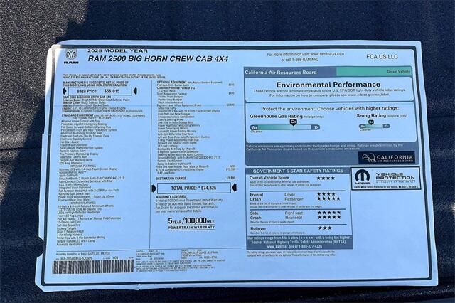 2025 RAM 2500 Big Horn Crew Cab 4x4 6