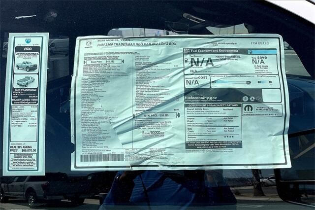 New 2025 RAM 2500 Tradesman Regular Cab 4x2 8